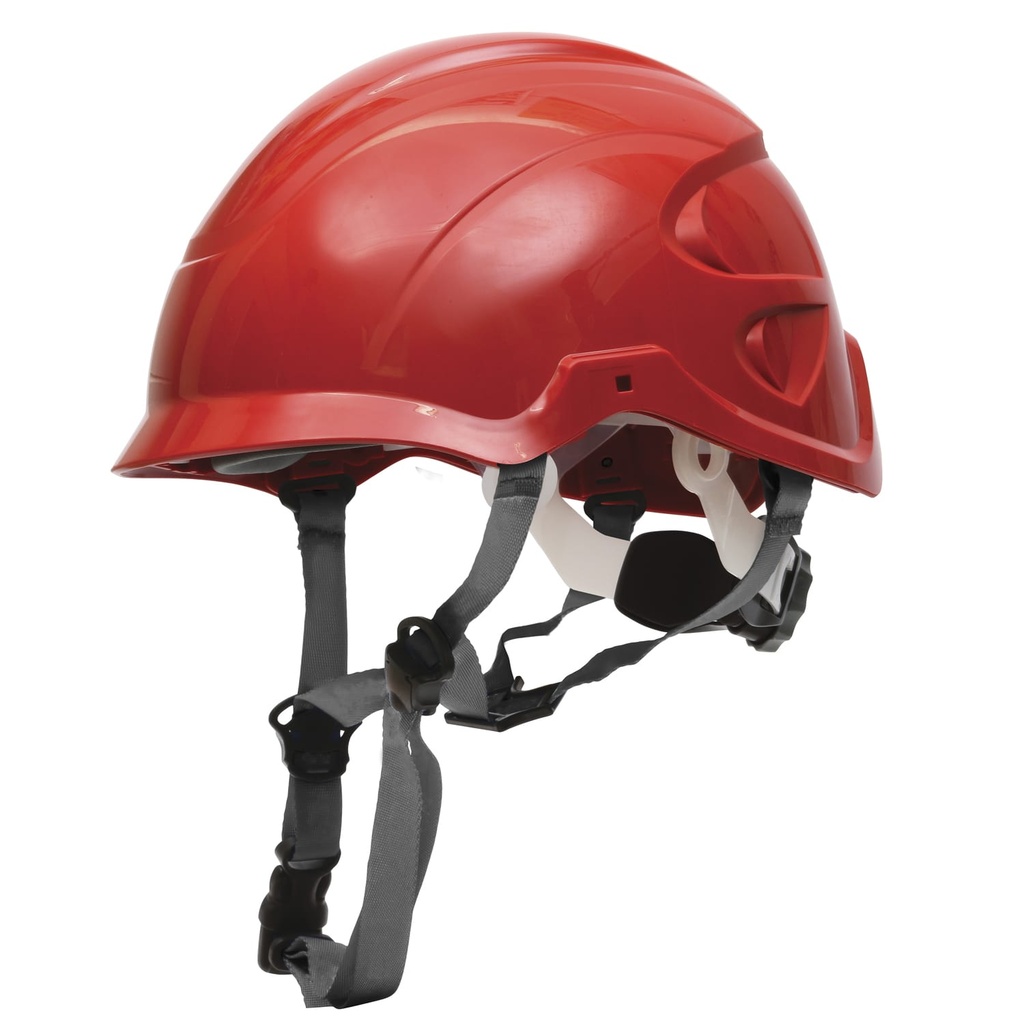 [NCHV-R] Nexus HeightMaster Ratchet Adj Vented Helmet + 4 Point Chin Strap + Impact Liner (Red)