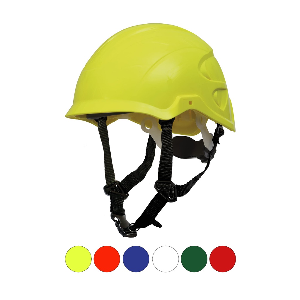 Nexus SecurePlus HiVis Ratchet Adj Non-Vented Helmet + SecurePlus Chinstrap