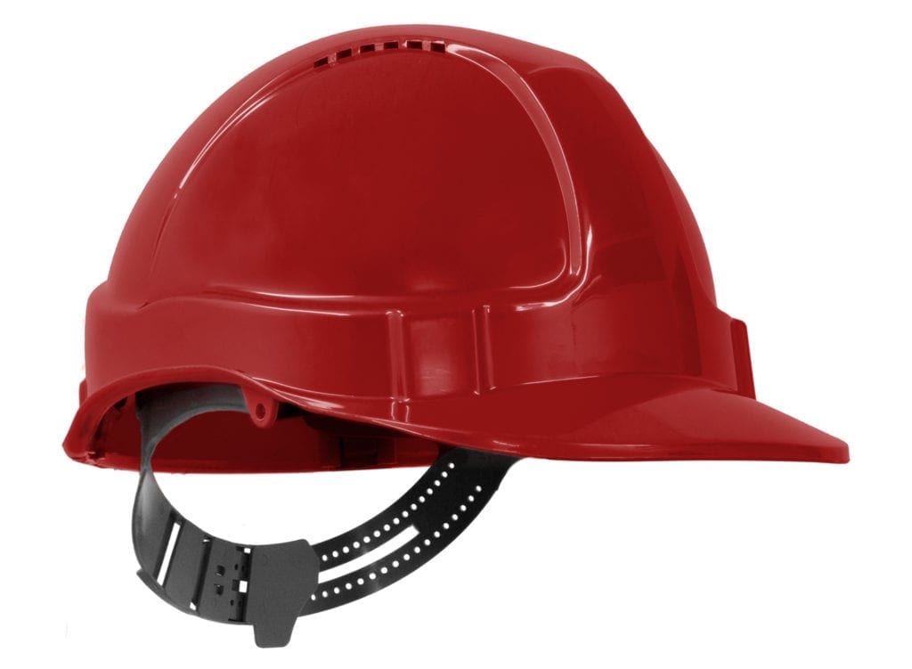 TUFF-NUT Hard Hat, Short Peak, Vented, 6-point PinLock harness