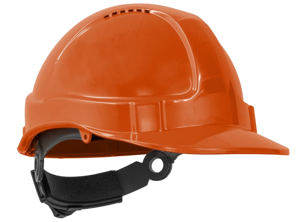TUFF-NUT Hard Hat, Short Peak, Vented, 6-point Ratchet harness