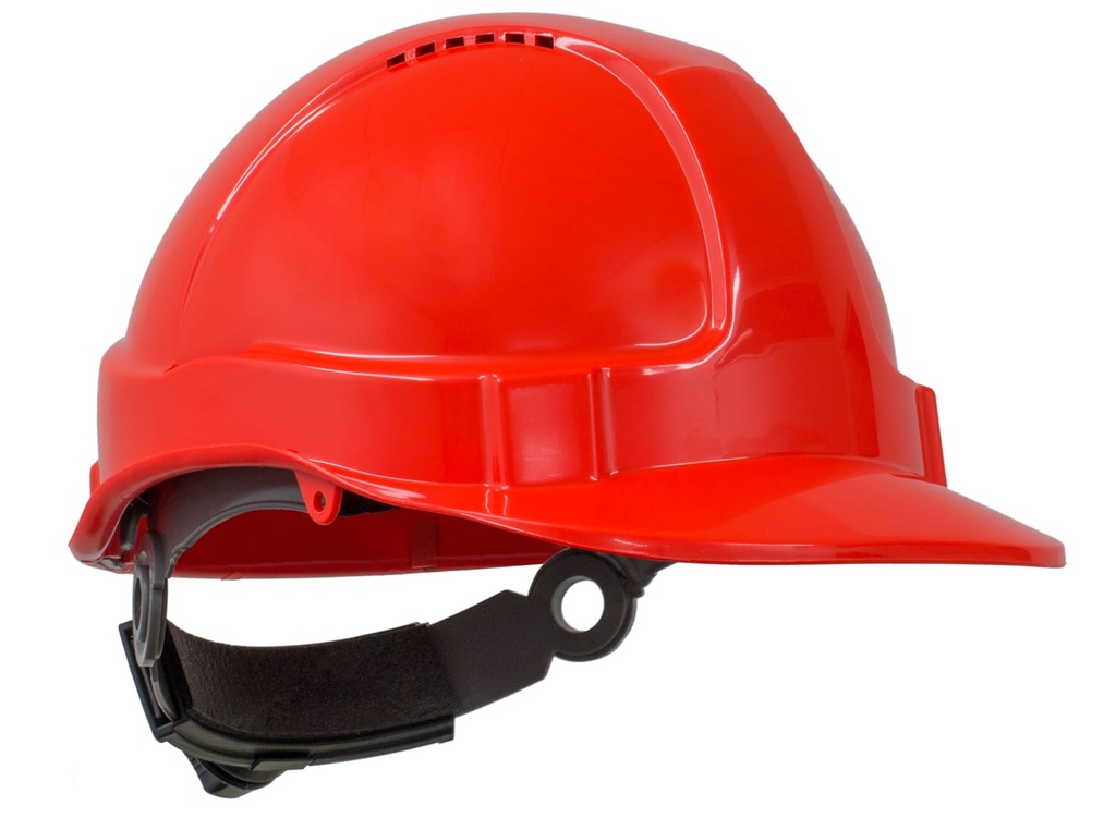 [TN1R-NO] TUFF-NUT Hard Hat, Short Peak, Vented, 6-point Ratchet harness, Neon (Orange)