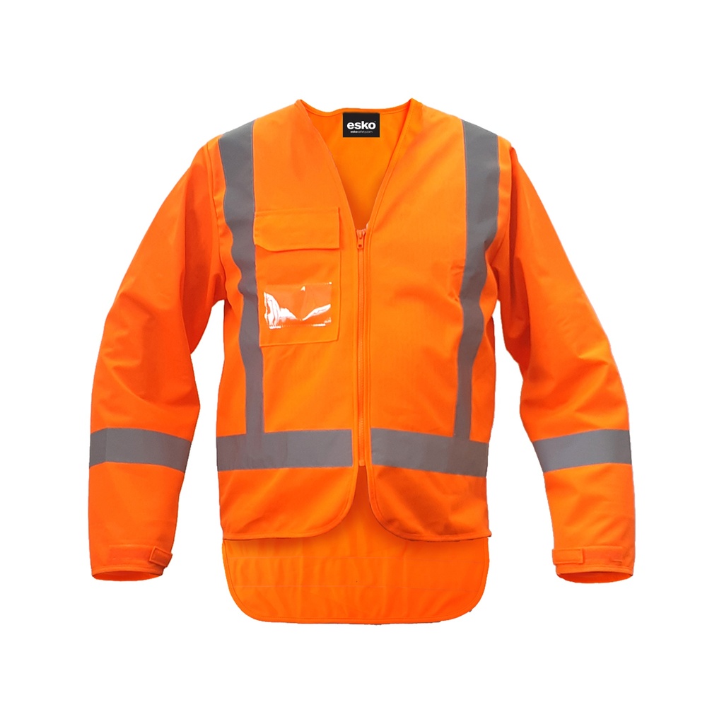 [AVEST303-OR-XS] ESKO L/S TTMC-W23 Safety Vest - Pack of 5 (XS)