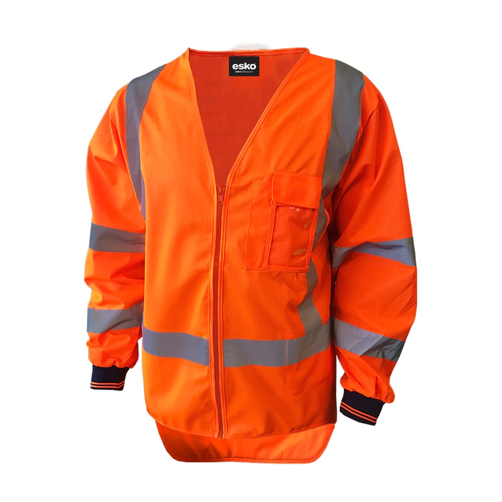 ESKO Premium L/S TTMC-W23 Safety Vest - With ID Pocket - Pack of 5
