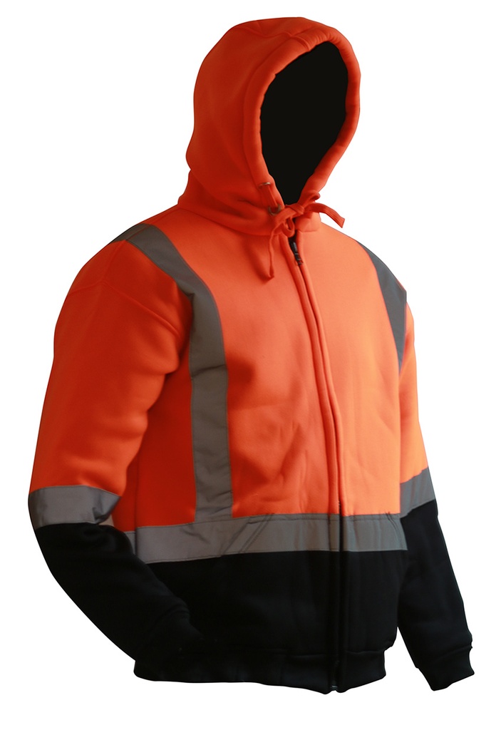 Caution D/N Premium Lined Hoodie - Full Zip (PCH1075-FLOR/BK)