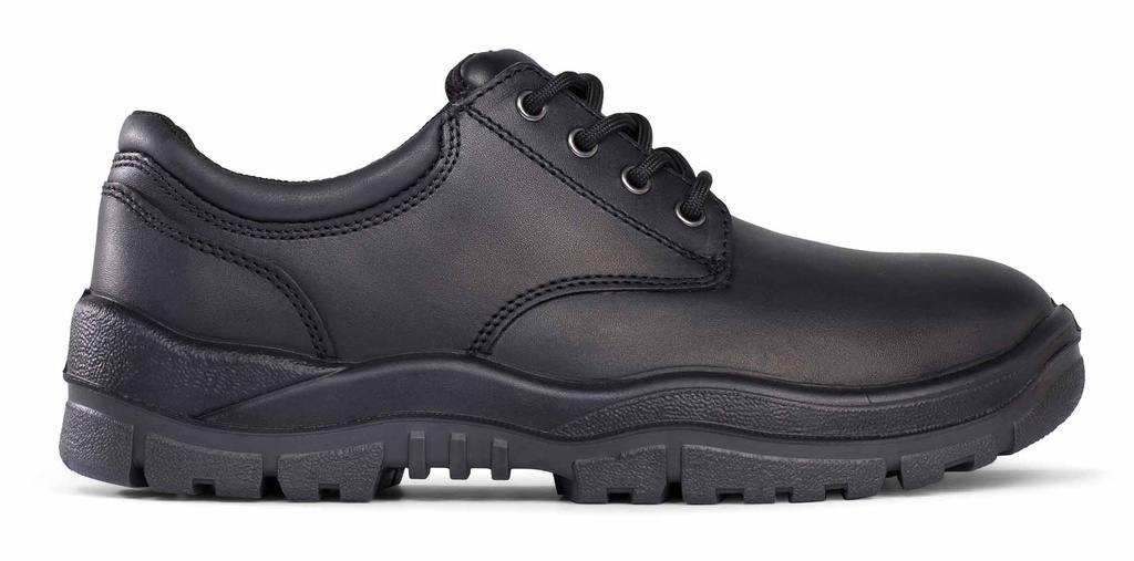 [M210025-BK-06] 210025 Full Grain Leather Plain Shoe (6)