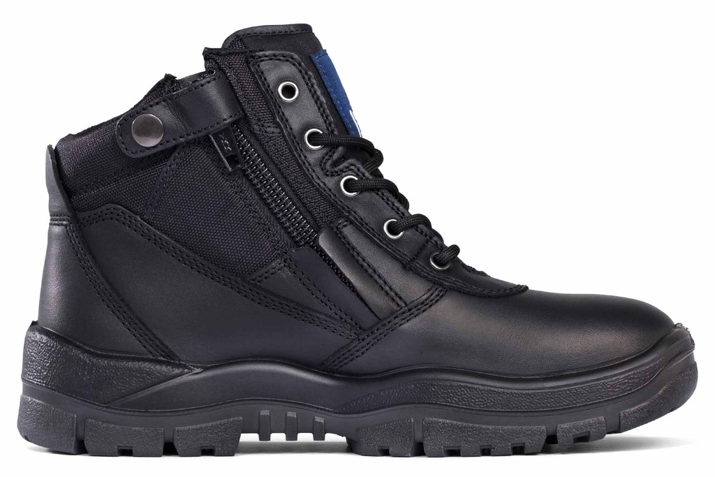 [M261020-BK-06] 261020 Oil Kip Leather Safety Boot With Zip Side (6)