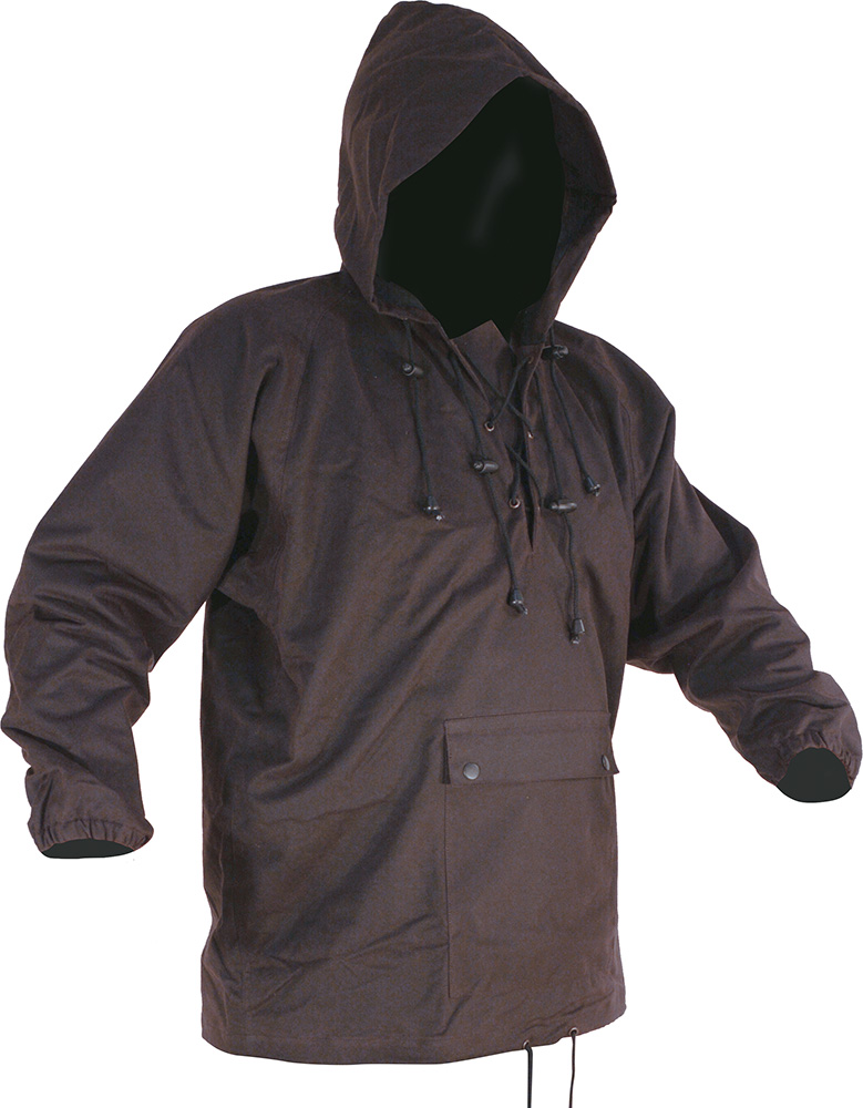 Caution Oilskin Long Sleeve Lace-up Parka