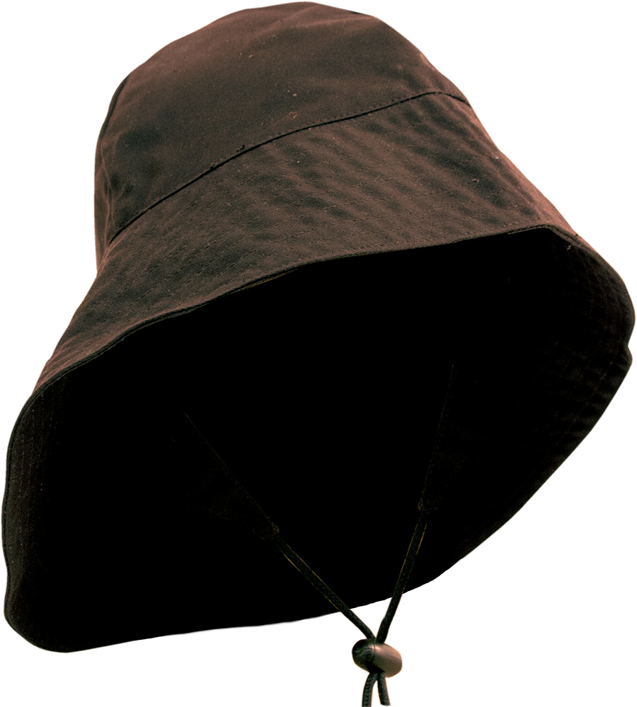 Caution Oilskin Souwester Hat