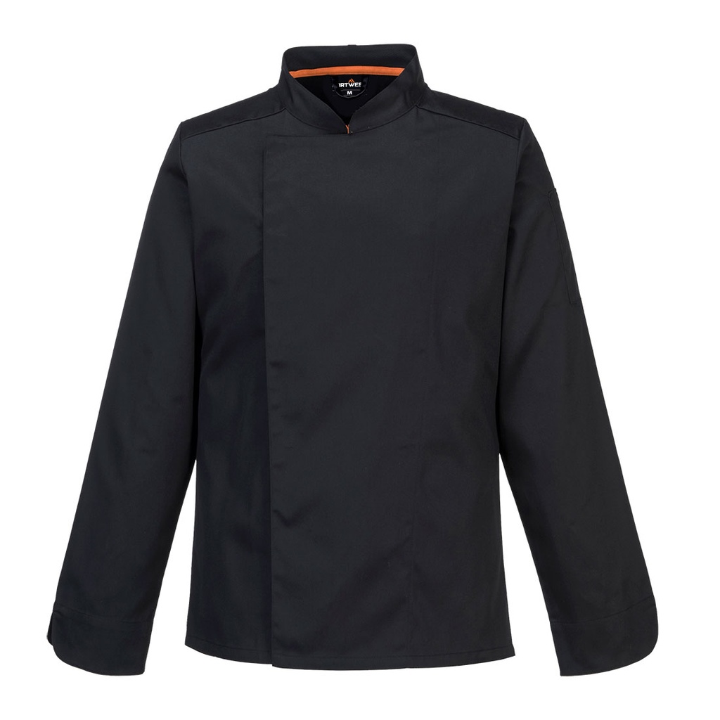 [C838BKRXS] Chef's MeshAir Pro Jacket L/S (Black, XS)