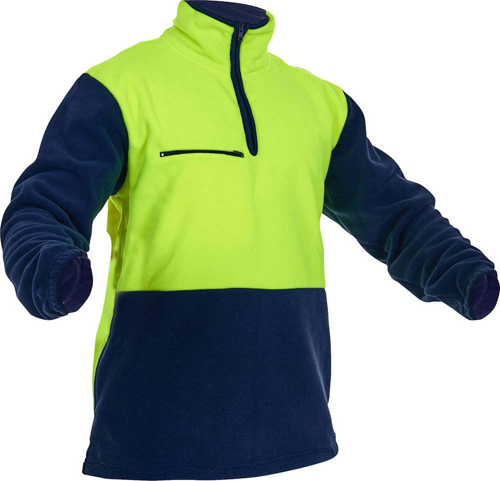 Caution D O Polar Fleece 1 2 Zip Tunic, - 380gm