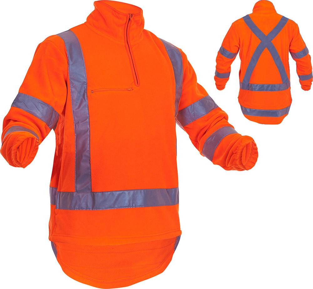 Caution TTMC-W17 X-Back Polar Fleece 1 2 Zip