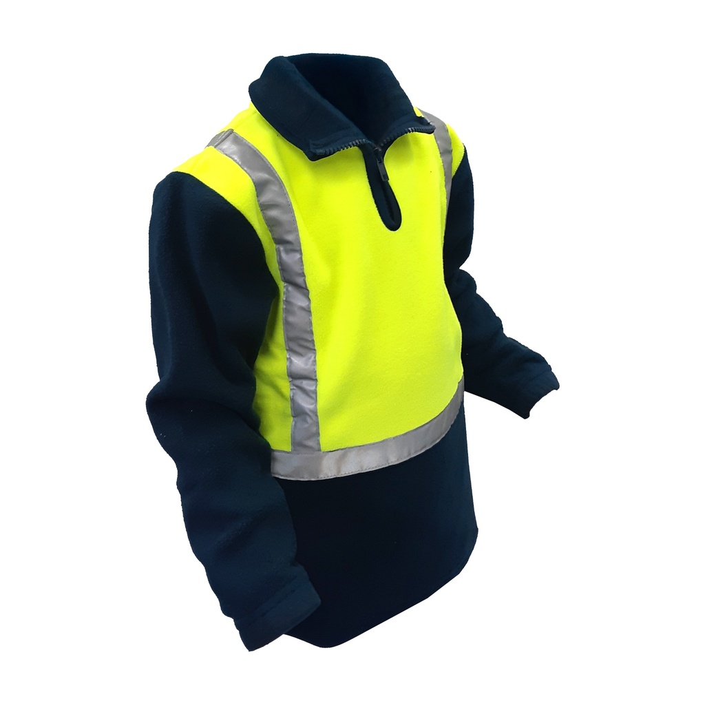 Caution Childrens Polar Fleece 1 2 Zip Tunic