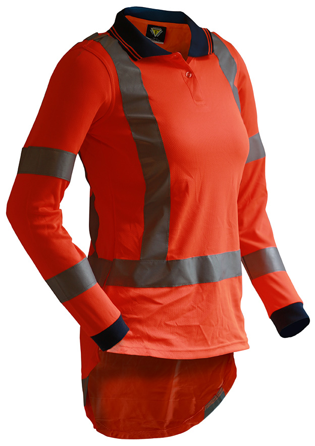 Caution L/S TTMC-W Women's Micro Fibre Polo