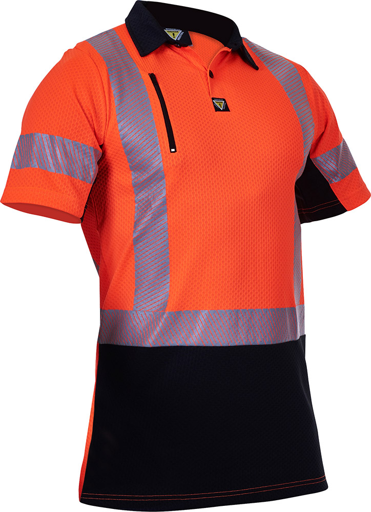 Caution D/N Microvent Polo (PCP1261-FLOR/BK)