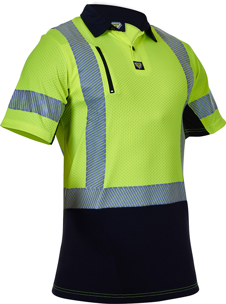Caution D/N Microvent Polo (PCP1261-FLYE/BK)