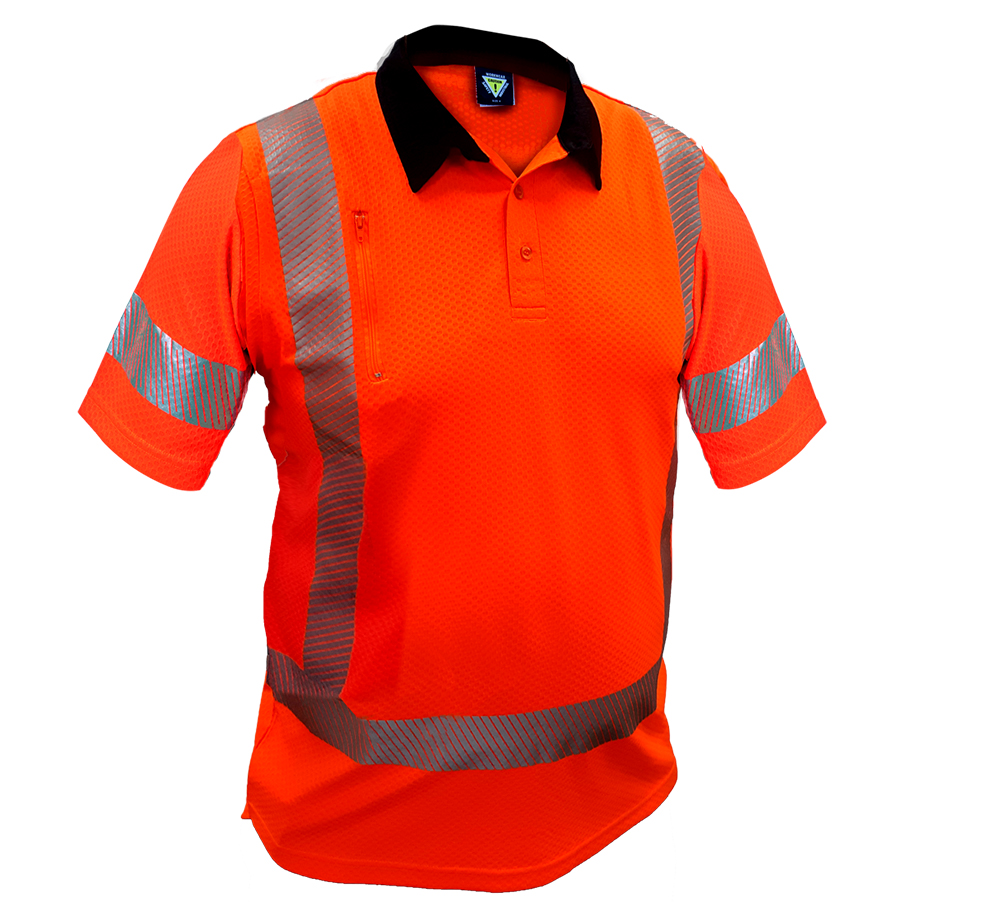 Caution TTMC-W17 X-Back S/S Microvent Polo