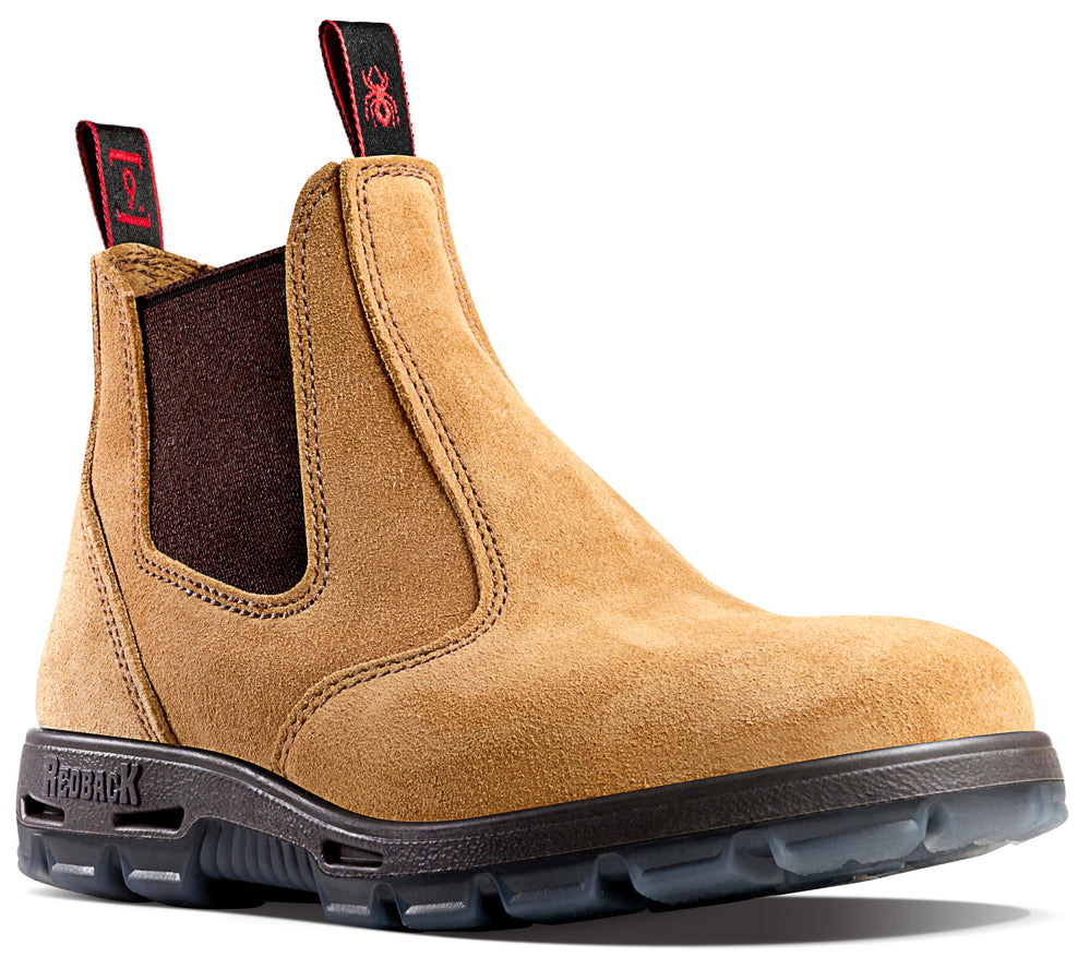 USBBA Bobcat Suede Leather Slip-on Safety Boot
