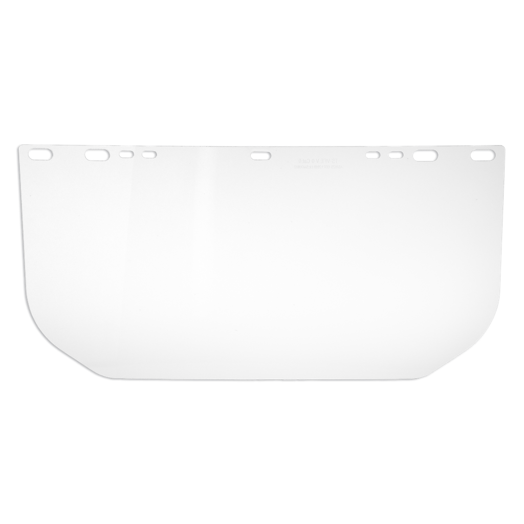 TUFF SHIELD Flat Economy Visor, to suit TS-BG & HHBGE. AS/NZS1337.1:2010 High Impact- Clear