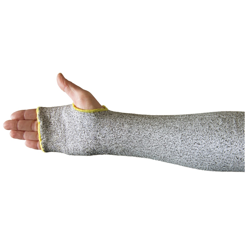 RAZOR X500 Grey UHMWPE Cut Level 5 Cut Resistant Sleeve WITH thumb hole, 46cm, sold per each - Pack of 20