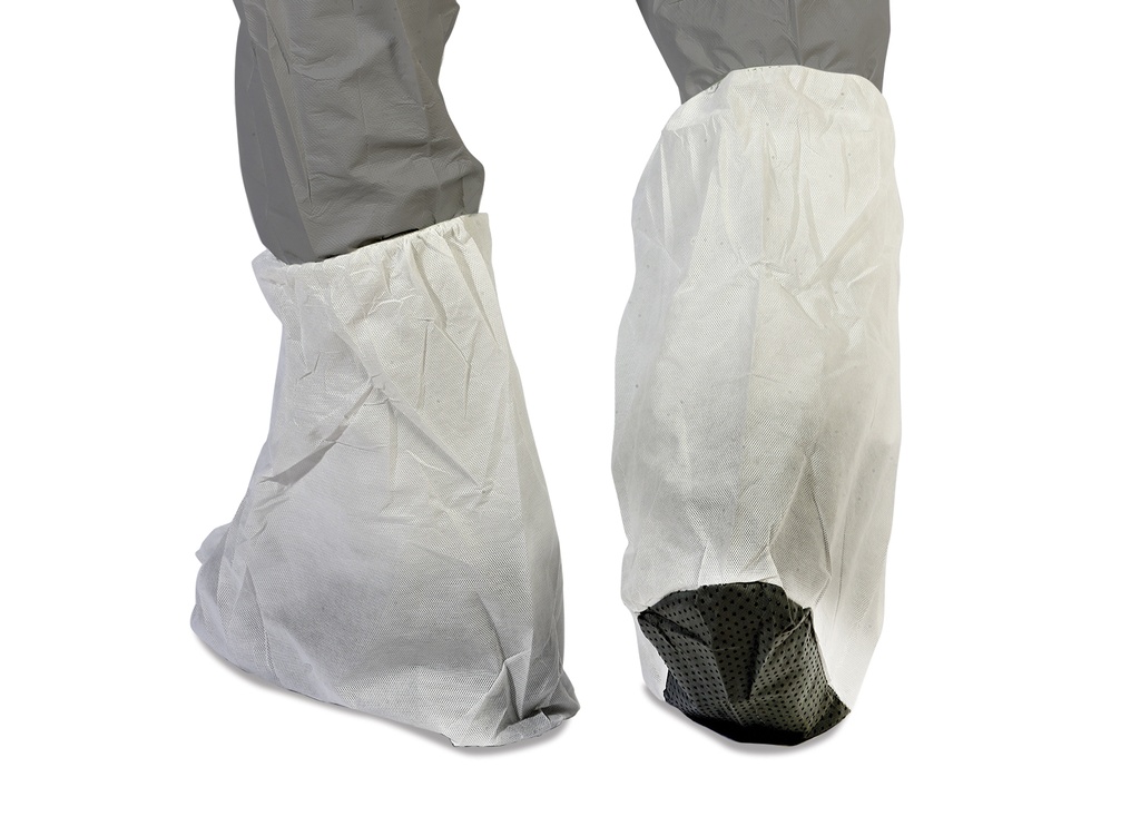 [T100-BCP] TITAN Polypropylene Boot Cover with One-piece Sole and PVC Polydots - pair - Pack of 25