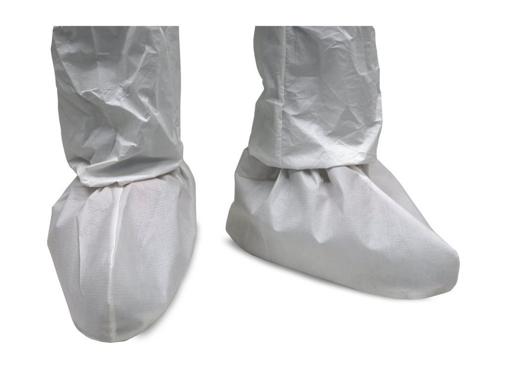 TITAN Shoe Covers, PP and CPE with Non-slip Coating, White and Blue Sold in Pairs - Pack of 25