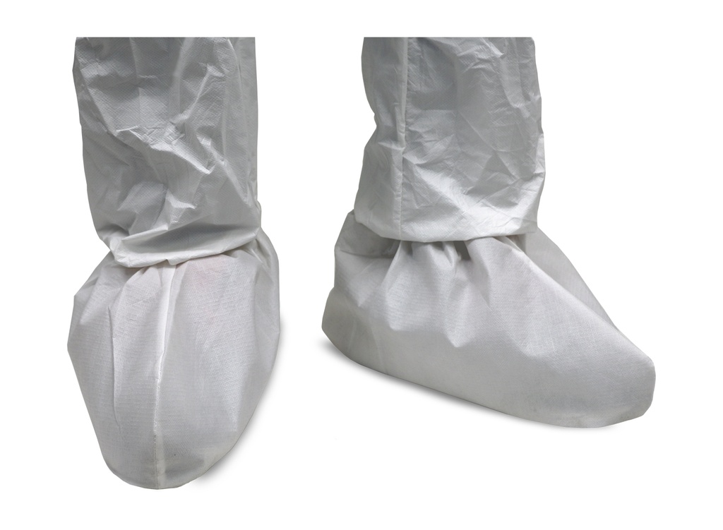 [T100-SC] TITAN Polypropylene Shoe Cover with Non-slip Coating, White Sold in Pairs - Pack of 25