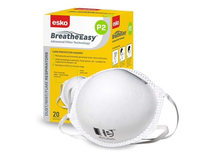 ESKO - P2 Respirator, Box 20 masks (Yellow Box)