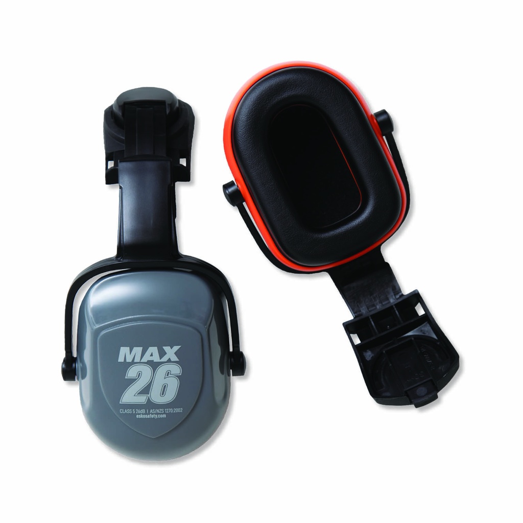 [E-MAX26] ESKO Max26 Cap-attach Earmuffs Class 5 26dB, AS/NZS 1270:2002