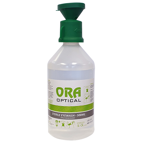 [344604] ORA 500ml Sodium Chloride Eyewash Bottle With Cap