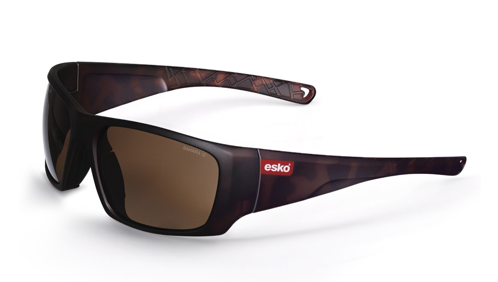 [E7130] SAHARA Safety Glasses, Matt Tortoiseshell Frame, Bronze Lens, AF, AS, AS/NZS Cert - Pack of 10