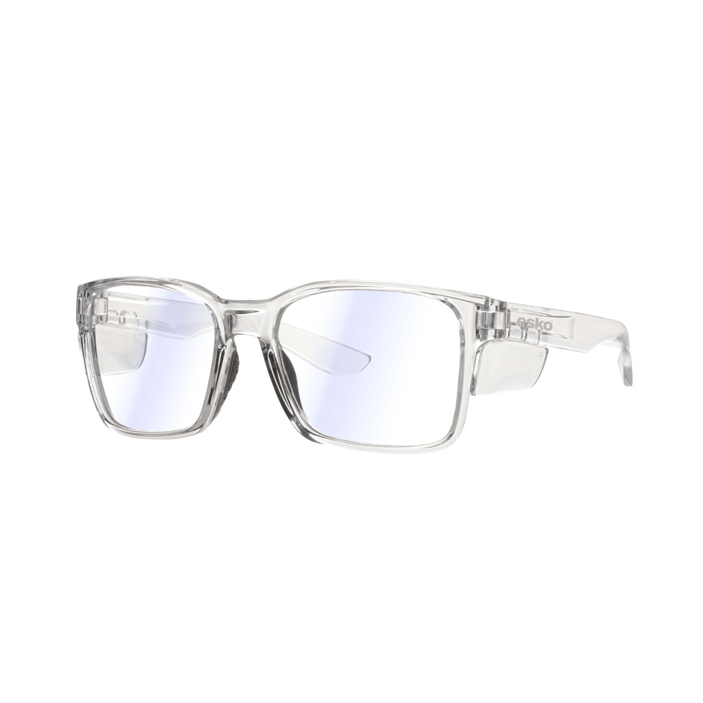 PIHA Clear frame, clear lens with blueblocker and anti-fog, UV400 clear side Shields, AS/NZS1337.1:2010. SURF Series - Pack of 10