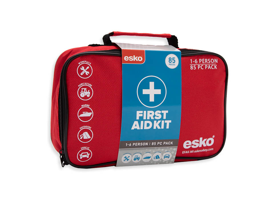 [EFAK-M] First Aid Kit 1-6 person, 85pc, Fabric case with handle