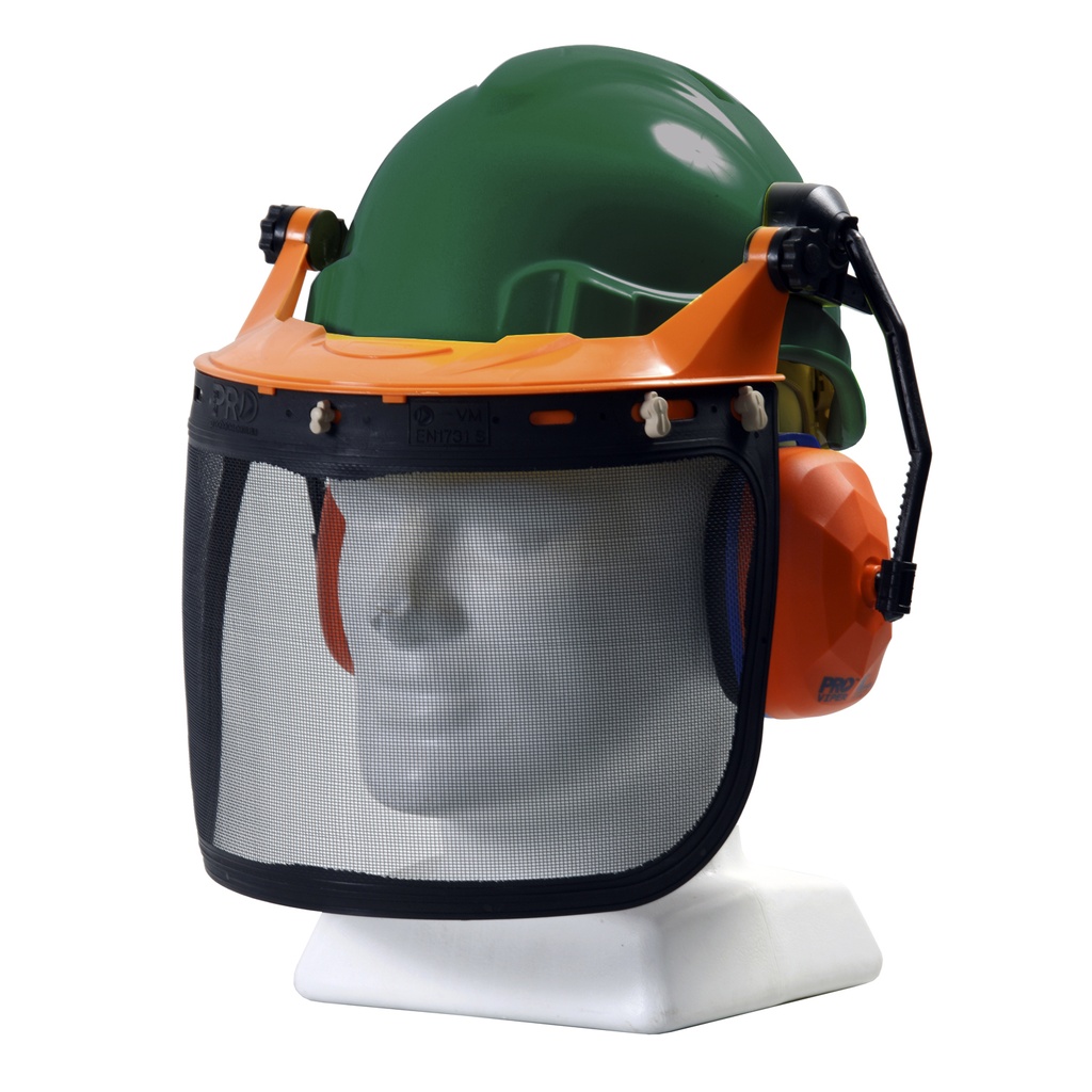 [TN1R-FC-G] TUFF NUT Forestry Combo Kit, comes with RATCHET Hard Hat, Browguard Attachment, Ear Muff and Mesh Visor