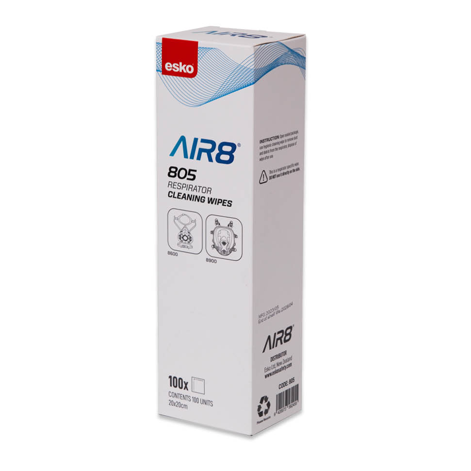 ESKO - AIR8 Hygienic Respirator Cleaning Wipes (Box of 100)