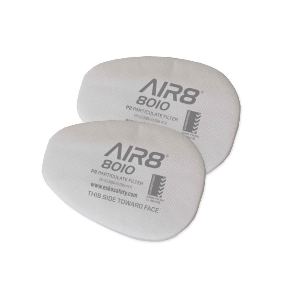 ESKO - AIR8 P2 Particulate Pre-Filter 10pcs, Clear Polybag with Header Card
