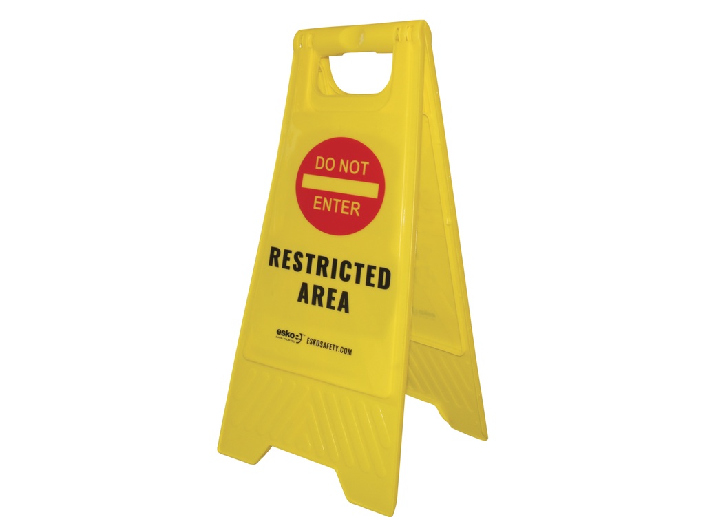 Floor Sign 'Do Not Enter - Restricted Area'