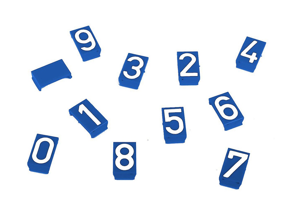 [WMMP-1B] 25MM Blank Insert, 1 - part blue - Pack of 100