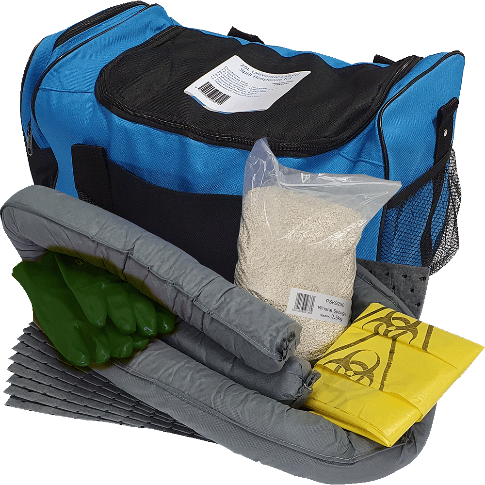 [PSK9203] ESKO - Universal Spill Kit - 25L Vehicle (Bag) BLUE