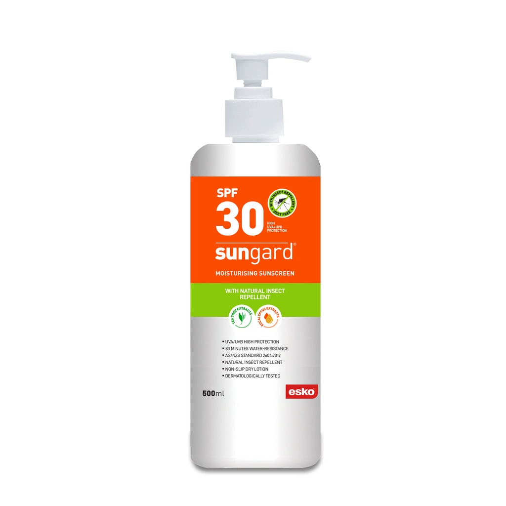 SunGard SPF30 Sunscreen, Insect Repellent, 500ml Pump Bottle