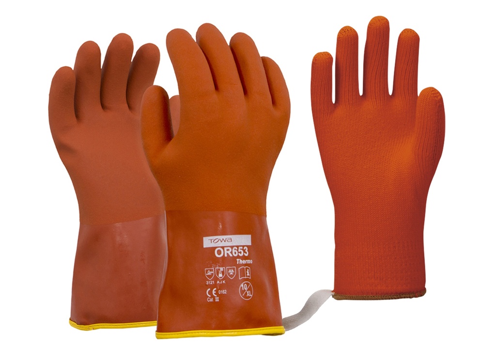 Glove 653 Thermo soft textured PVC with removable Thermo Liner Size 2XL (11) - Pack of 6