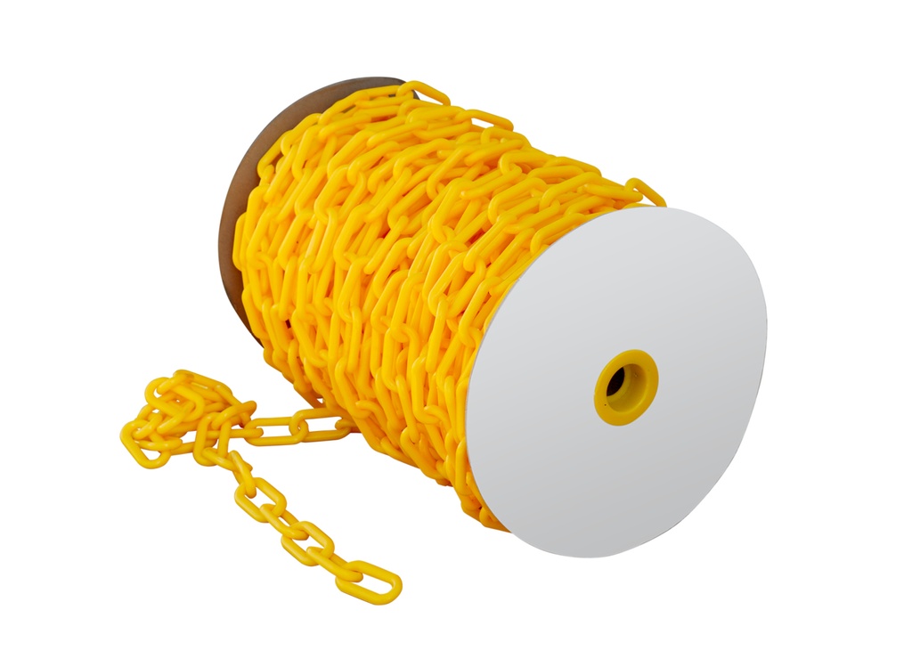 Plastic Chain Yellow 25m x 8mm