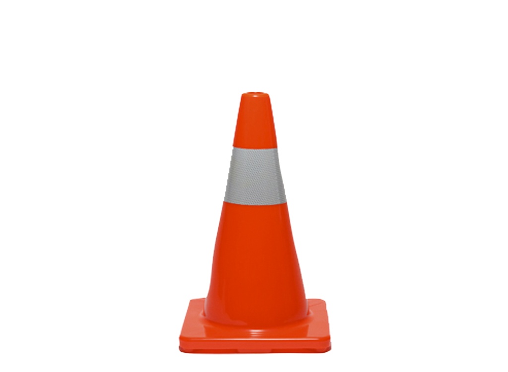 Traffic Cone 450Mm Reflectorised With One Collar