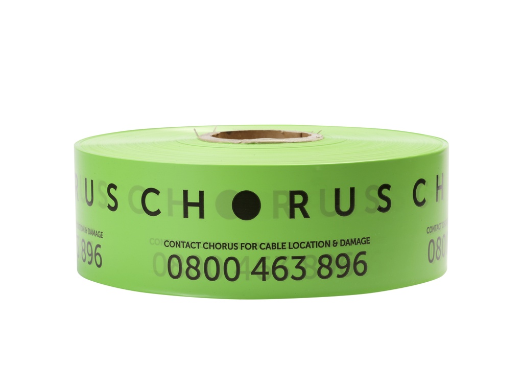 [BW-CHORUS] Trench Warning Tape - Chorus 85Mm X 500M (Green)