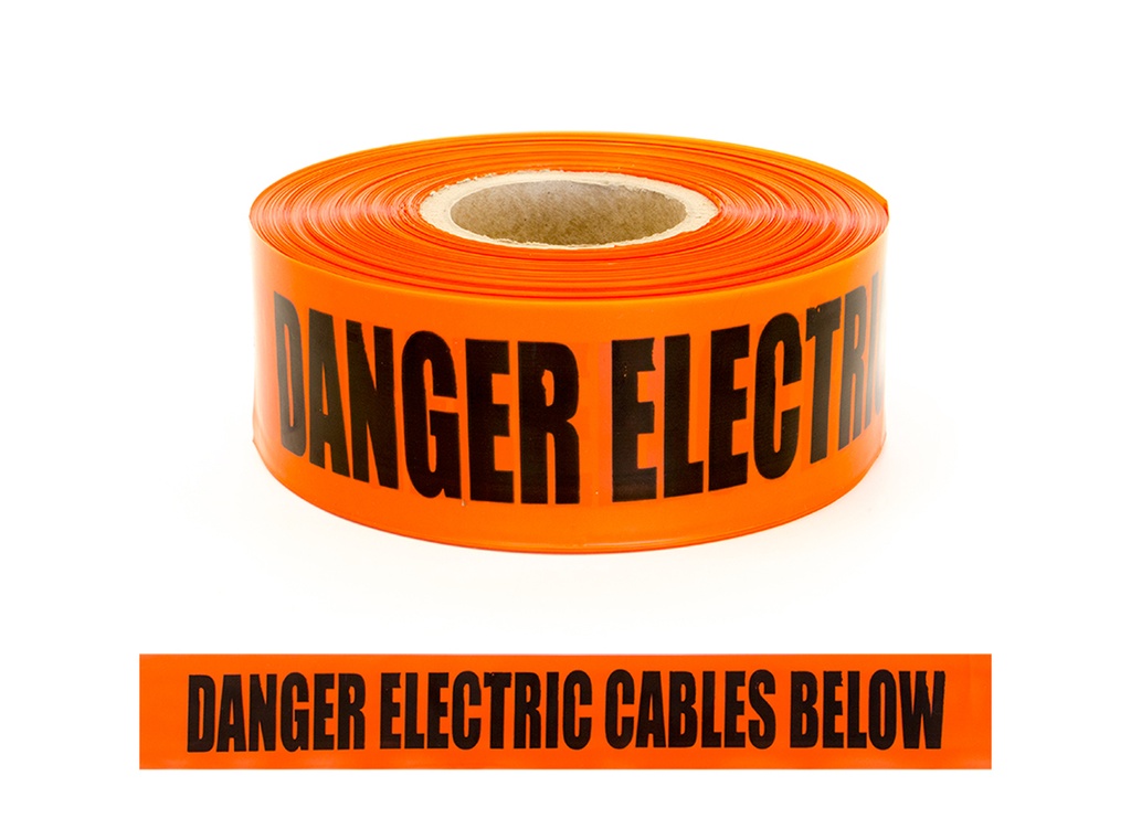 Trench Warning Tape - Electrical 75Mm X 250M (Orange)