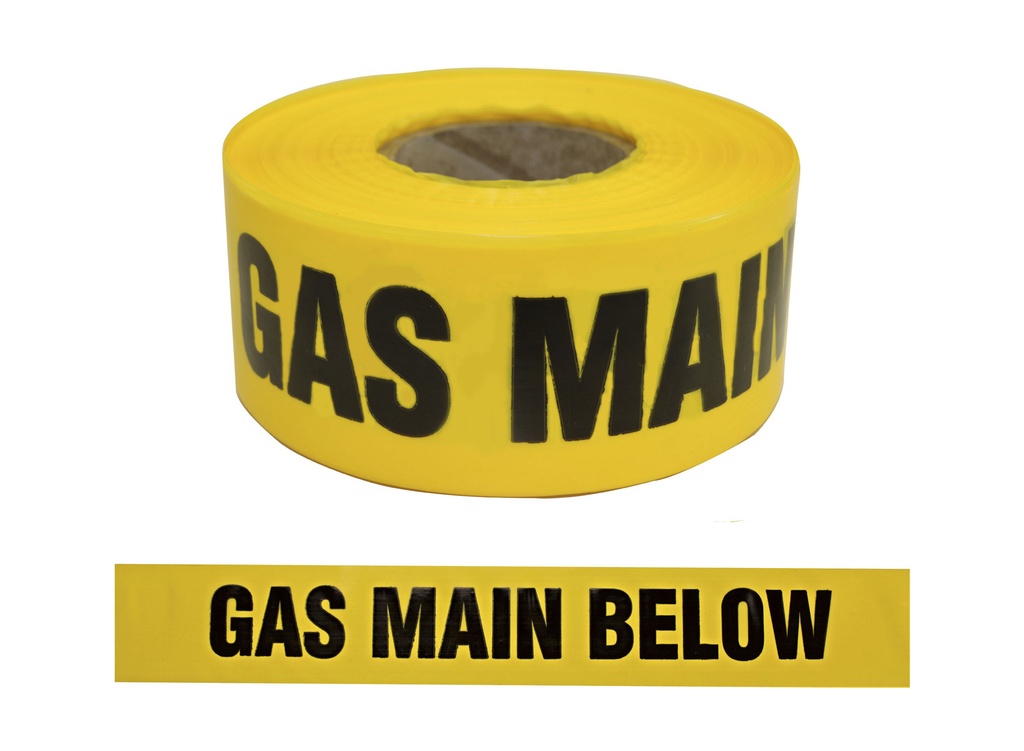[BW-G] Trench Warning Tape - Gas 75Mm X 250M (Yellow)