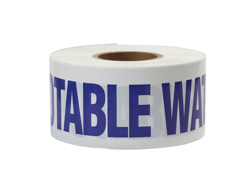 Trench Warning Tape - Non Potable Water 100Mm X 300M (White)