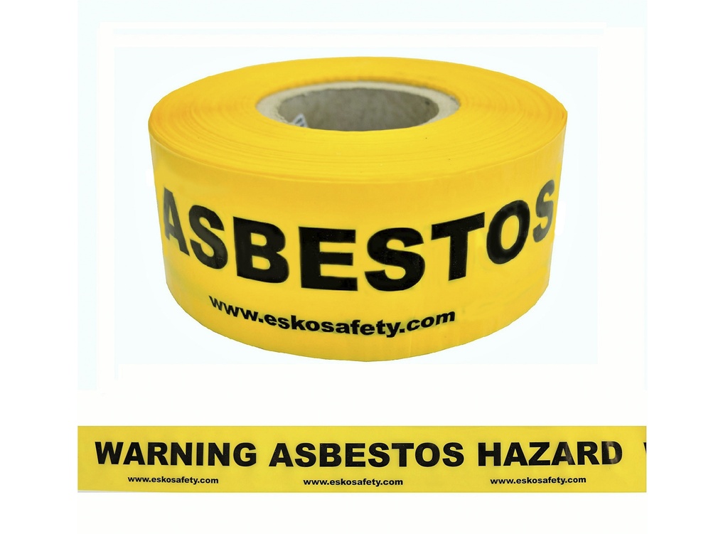 [BW-AW] Warning Tape 'Asbestos Warning', 75Mm X 250M (Yellow)