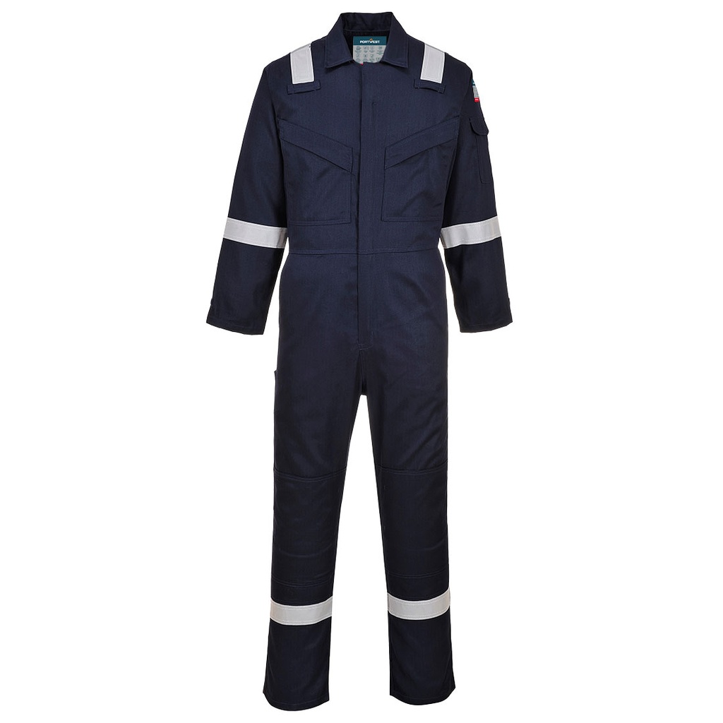 [FR21NARS] Bizflame Work Super Light Weight Anti-Static FR Coverall (Navy, S)