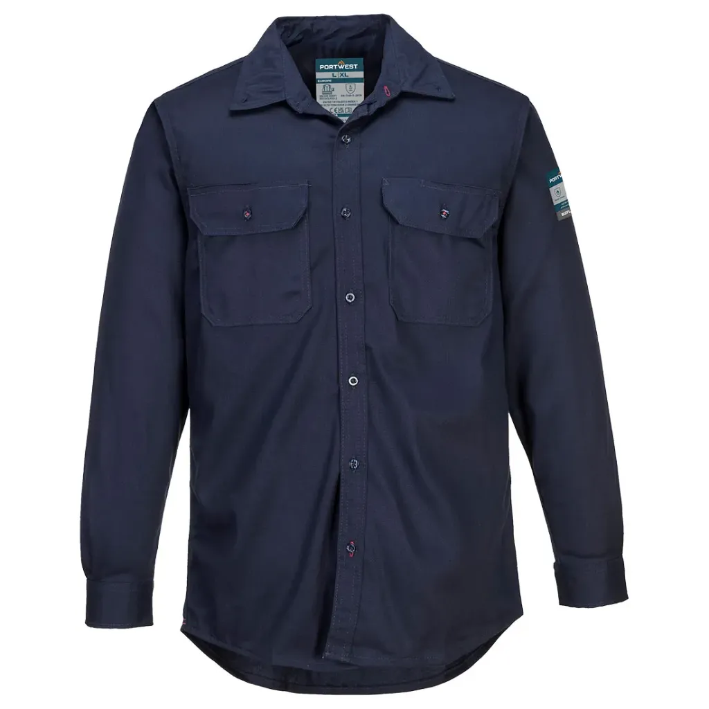 [FR89NVRS] Bizflame 88/12 FR Work Shirt (S)