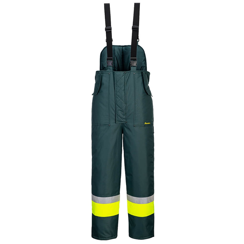 [K8046YFRS] Huski Hi-Vis Contrast Freezer Bib and Brace (S)